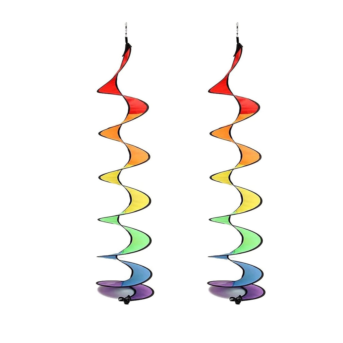 Spiral-windspiel Für Camping, Bunte Hängewindfahne, Regenbogen-windspiel, Gartendekoration