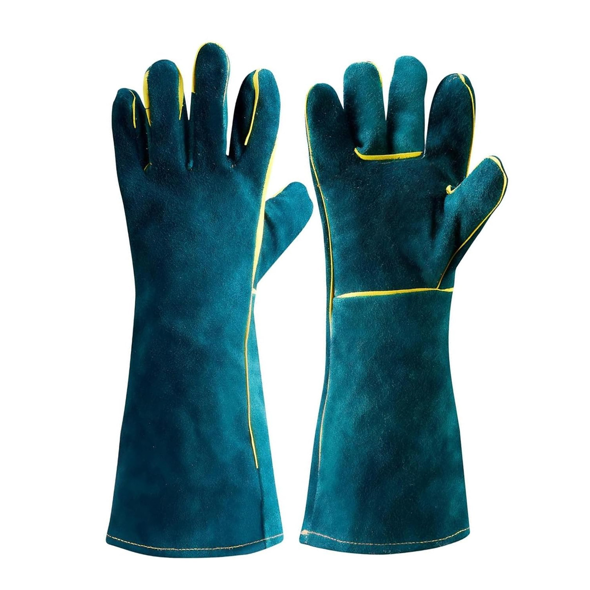 Robuste, 40 Cm Lange, Bissfeste Handschuhe Zur Pflege Und Zum Umgang Mit Hunden, Katzen, Schlangen Und Echsen