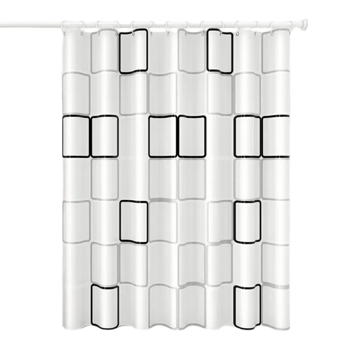 Duschvorhang, 200 X 200 Cm, Wasserdichtes Peva, Schimmelresistent, Waschbar, Badezimmer