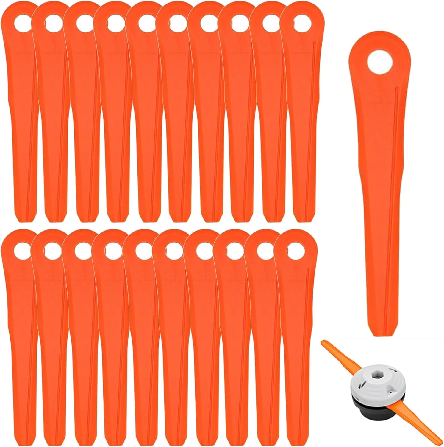 20er-pack Kunststoffklingen Für Stihl Polycut, Robustes Nylon, 145 Mm, Ersatzteilnummer 40020071000, Gartenarbeit