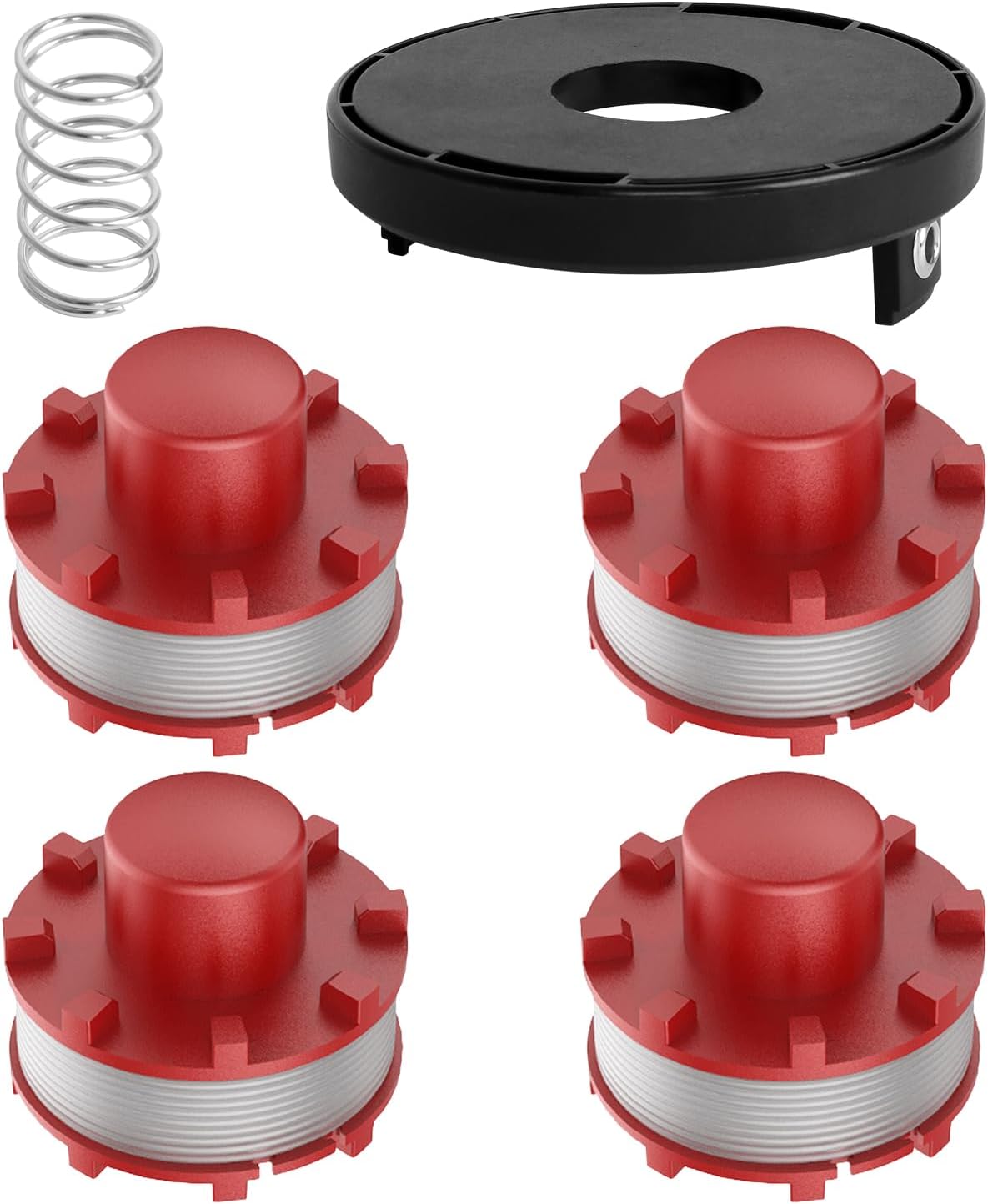 4er-pack Ersatzspulen Für Einhell Freischneider, 2 Mm Nylonfaden, 8 M, Abs, Gartenbedarf