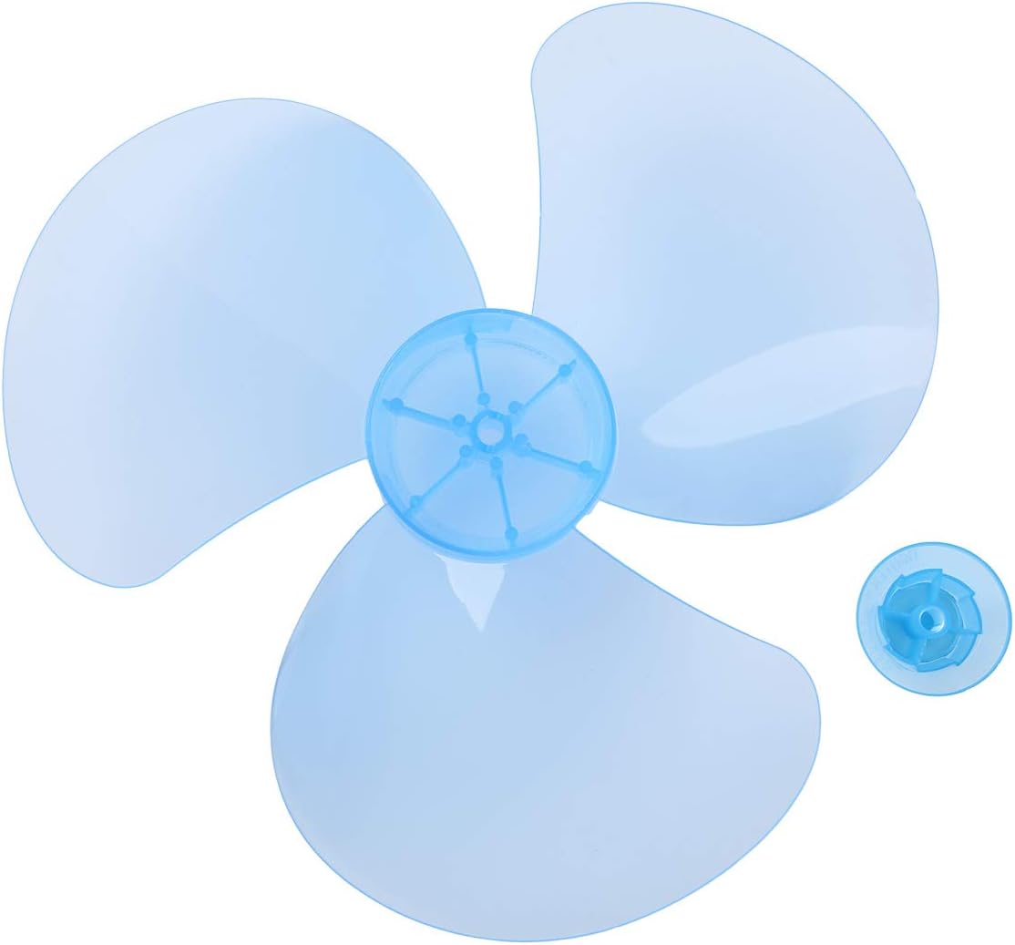 Ventilatorflügel Aus Kunststoff, 28 Cm Durchmesser, 0,8 Cm Loch, Himmelblau, Für Tisch- Und Standventilatoren