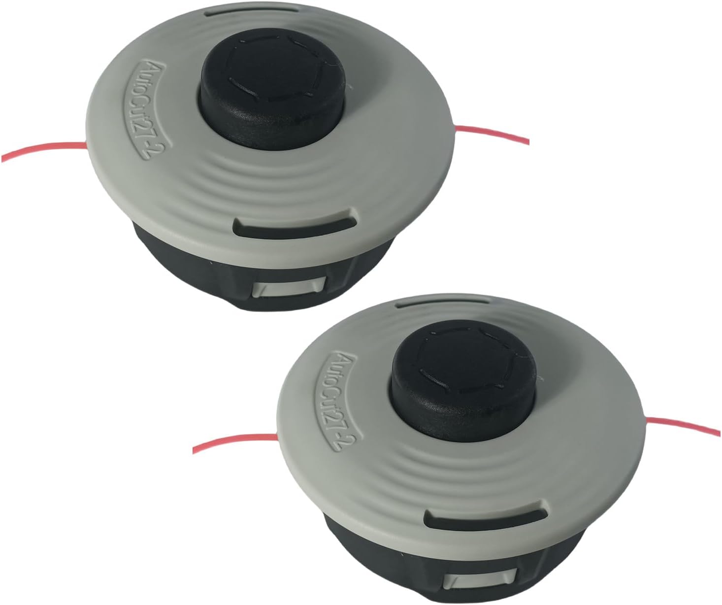 Set Mit 2 Autocut 27-2 Freischneiderköpfen, Automatisch, Nylon, Robuster Kunststoff, Für Stihl Fs85 Fs90