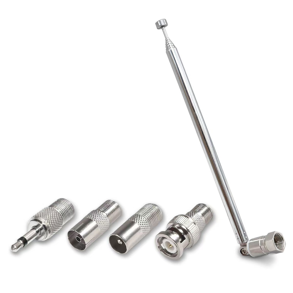 7-teilige Teleskop-radioantenne, 75 Cm Edelstahl, Fm/dab-hifi-empfänger, Indoor-audiosystem
