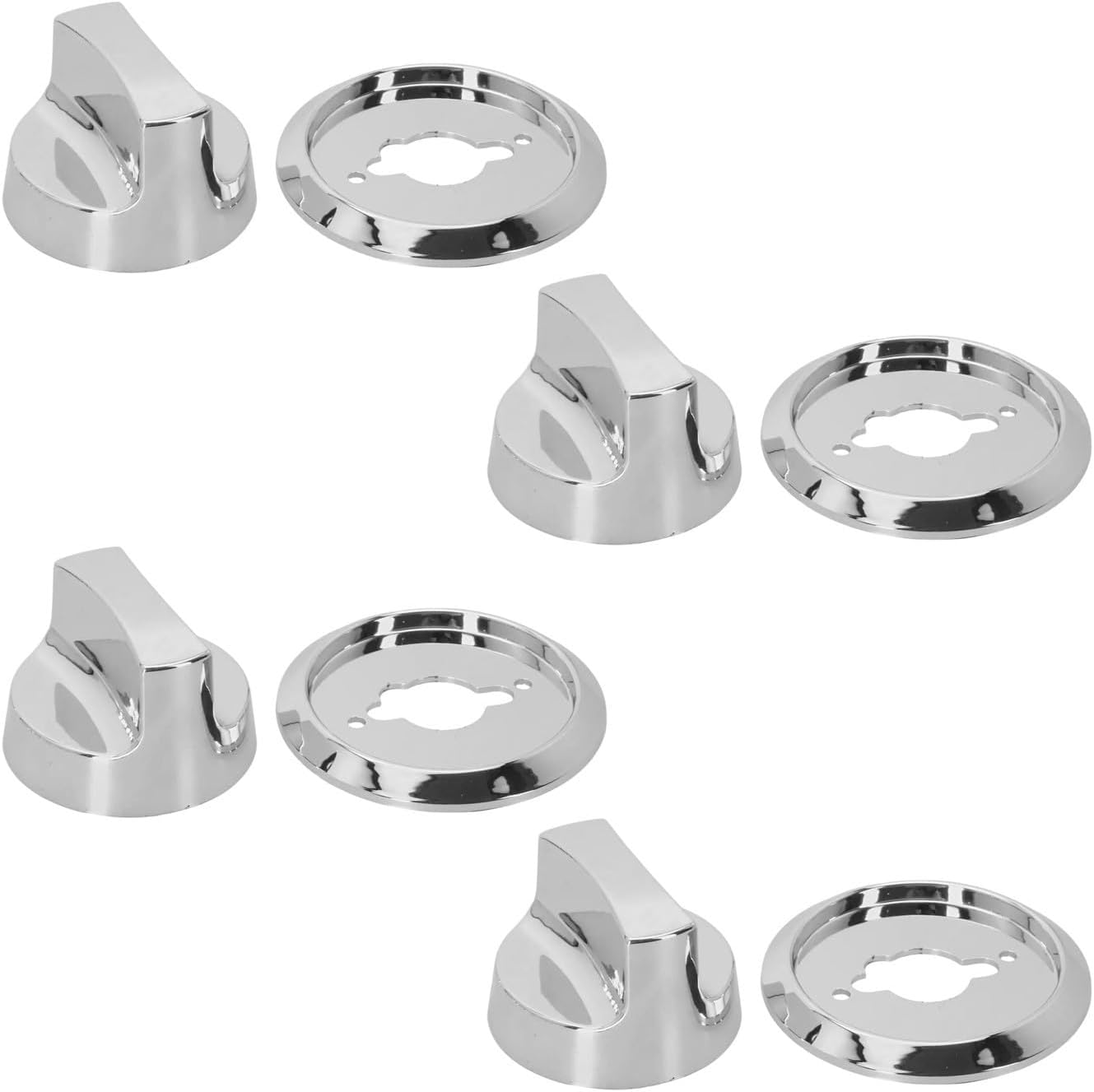 Set Mit 4 Verzinkten Temperaturreglerknöpfen Für Gasgrills Mit 8 Mm Edelstahl-flachkern Für Grills