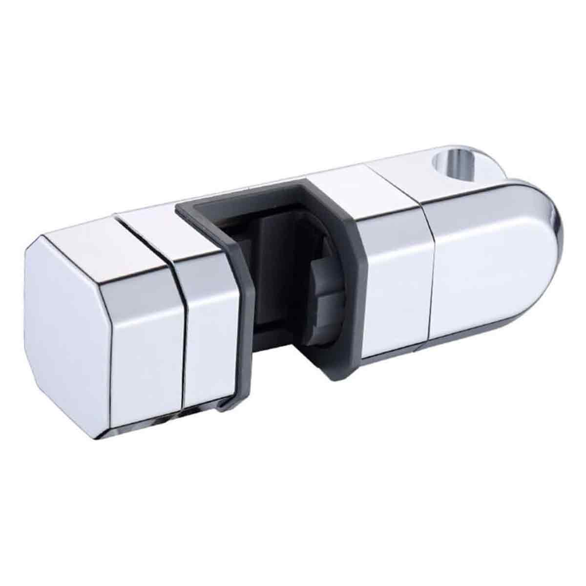 Duschhaubenhalter, Universell Für Gleitstangen Mit 15 Mm Und 30 Mm Durchmesser, Höhen- Und Winkelverstellbar, Kratzfestes Abs, (silber)
