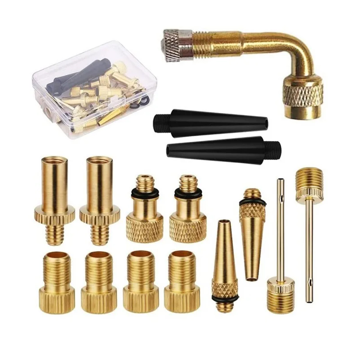 Fahrradventiladapter Für Luftpumpe / 15-teiliges Set - Fahrradventiladapter Für Luftpumpe / 15-teiliges Set