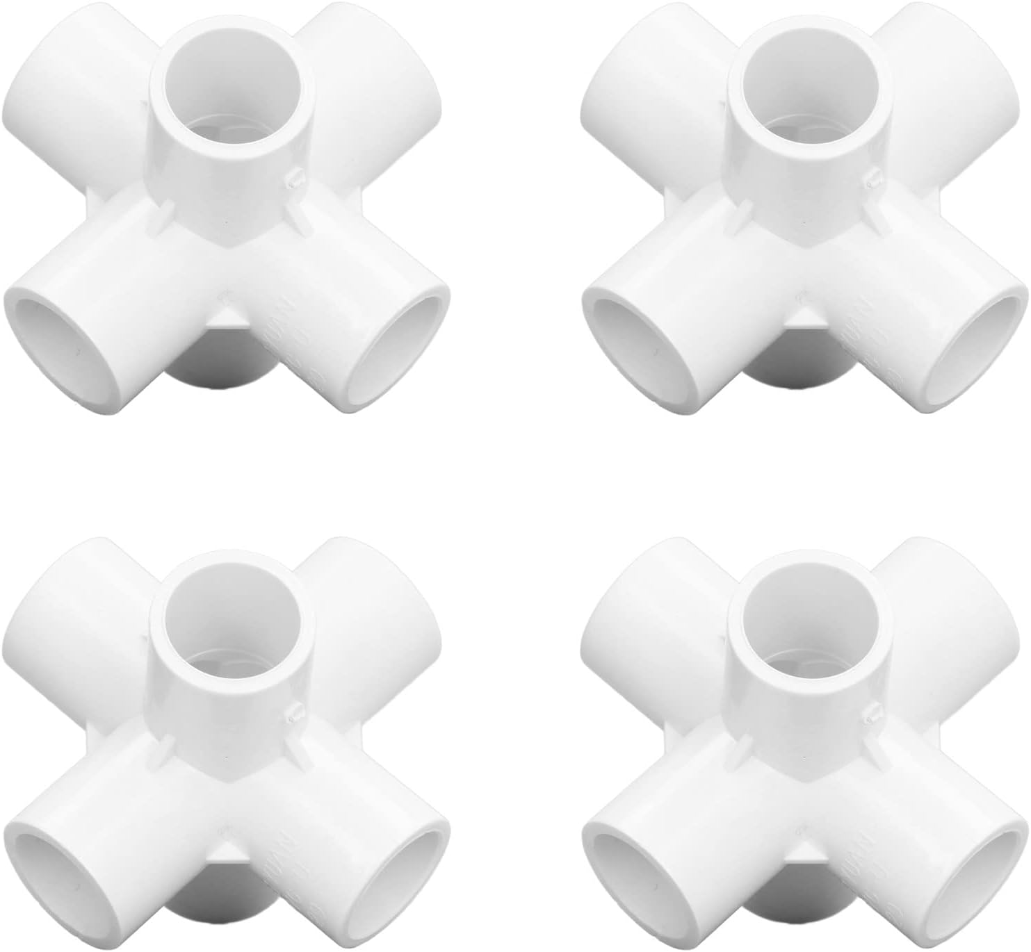 10 Stück Pvc-rohrbogenverbinder Mit 20 Mm Innendurchmesser, 6-wege-rohrverbinder Für Pvc, Joi