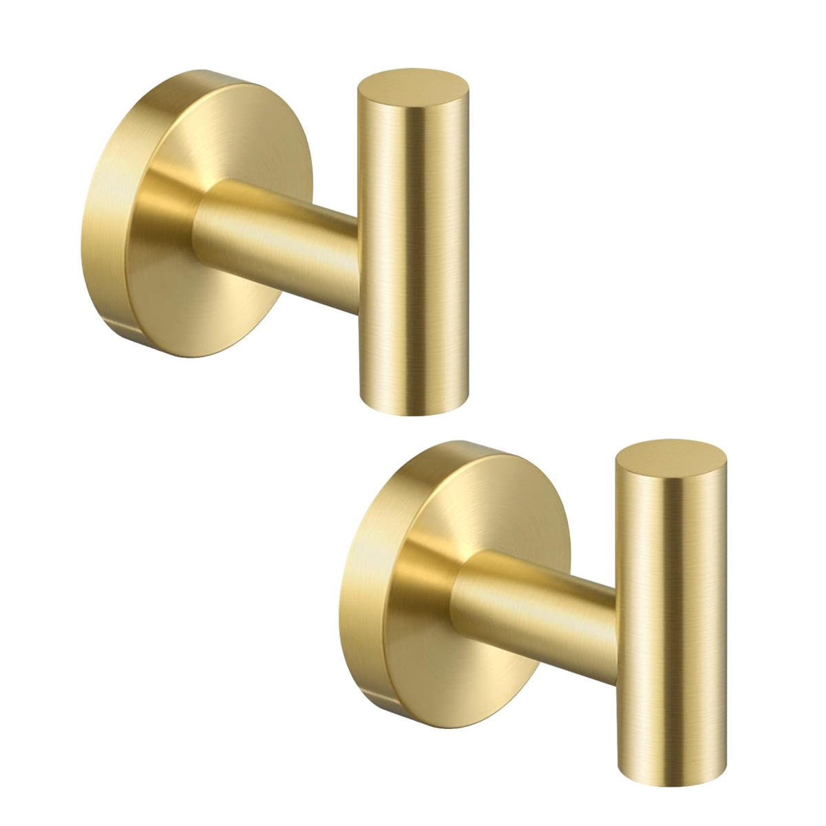 Handtuchhaken Für Bad, Wandhaken, Garderobenständer, Küchenhaken, Edelstahl Sus304, Gebürstetes Gold, A2164dg-bz-p2
