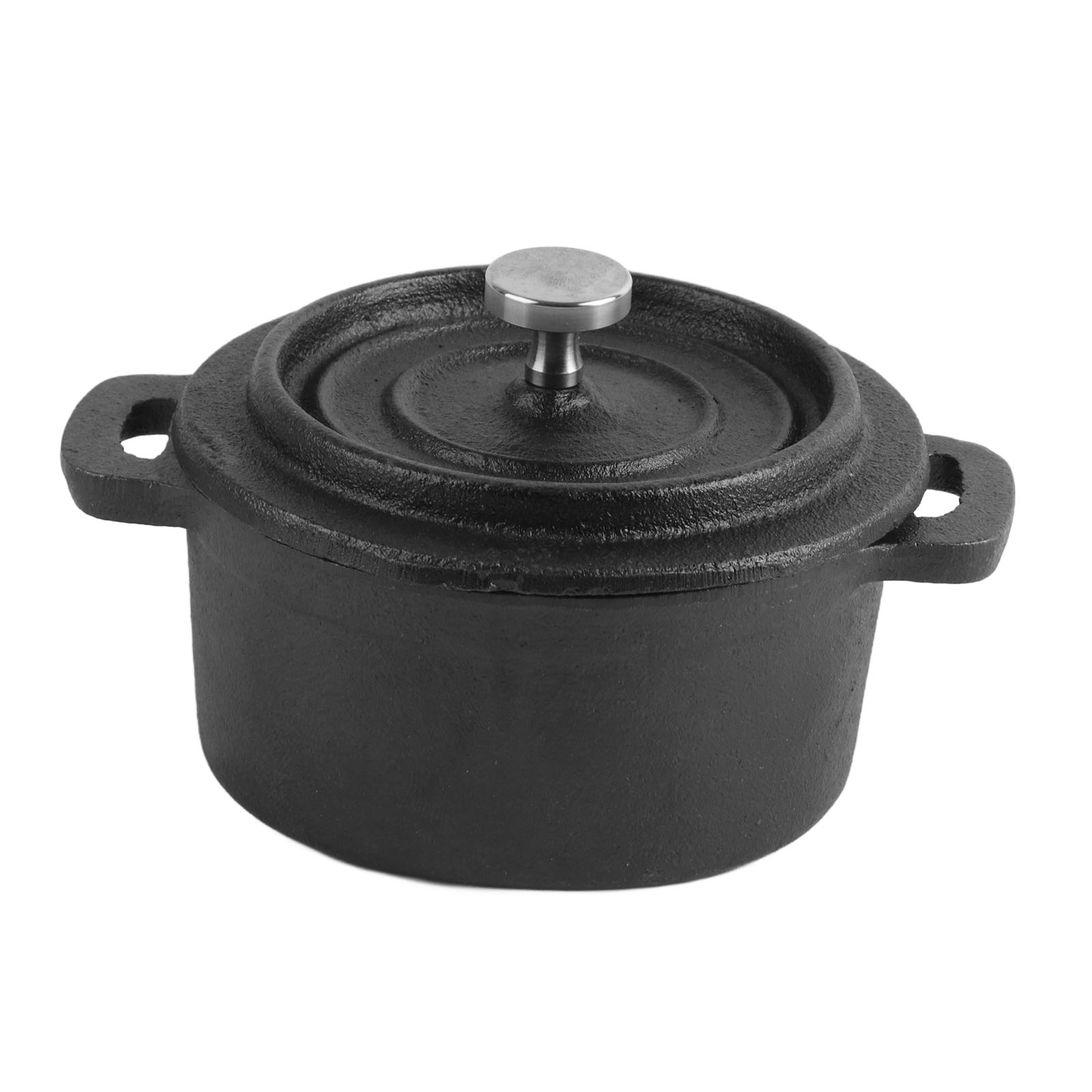 Doppelter Schmortopf Im Traditionellen Stil Mit Verdicktem, Ergonomischem Griff, Isoliertem Gusseisen-kochtopf Mit Deckel, Durchmesser 10 Cm