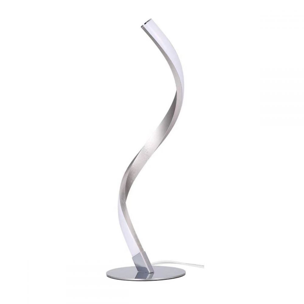 Dimmbare Led-spiral-nachttischlampe, Metall-touch-schreibtischlampe, 3000k-5000k (warmweiß/neutralweiß/kaltweiß)
