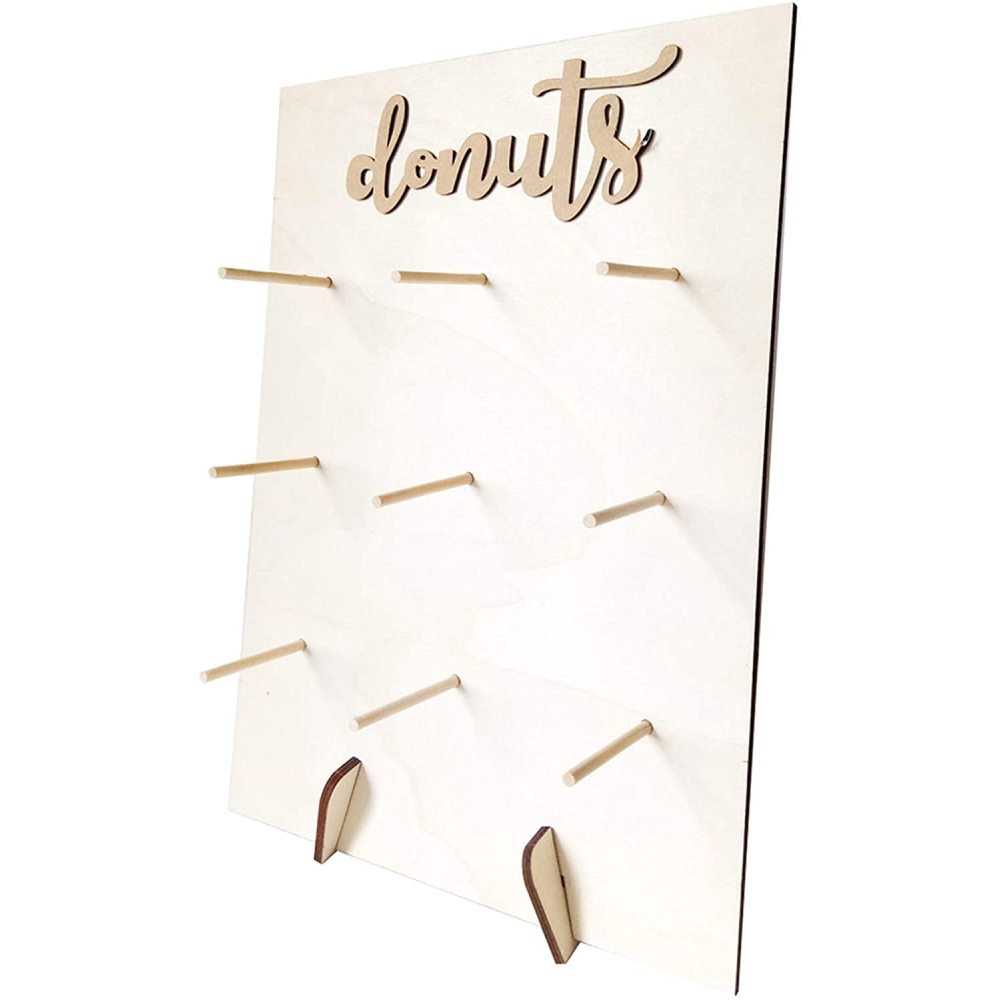 Abnehmbarer Donut-ständer Aus Holz, 35 X 26 X 12 Cm, Für Hochzeiten, Geburtstage, Candy-bars