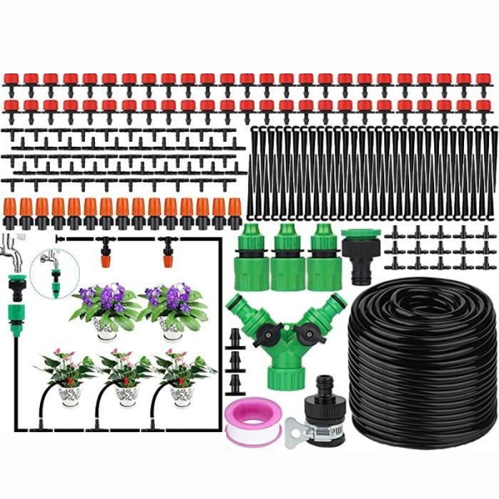 Automatisches Bewässerungsset – 200 Teile – 50 M – Einfache Installation – Gartenarbeit