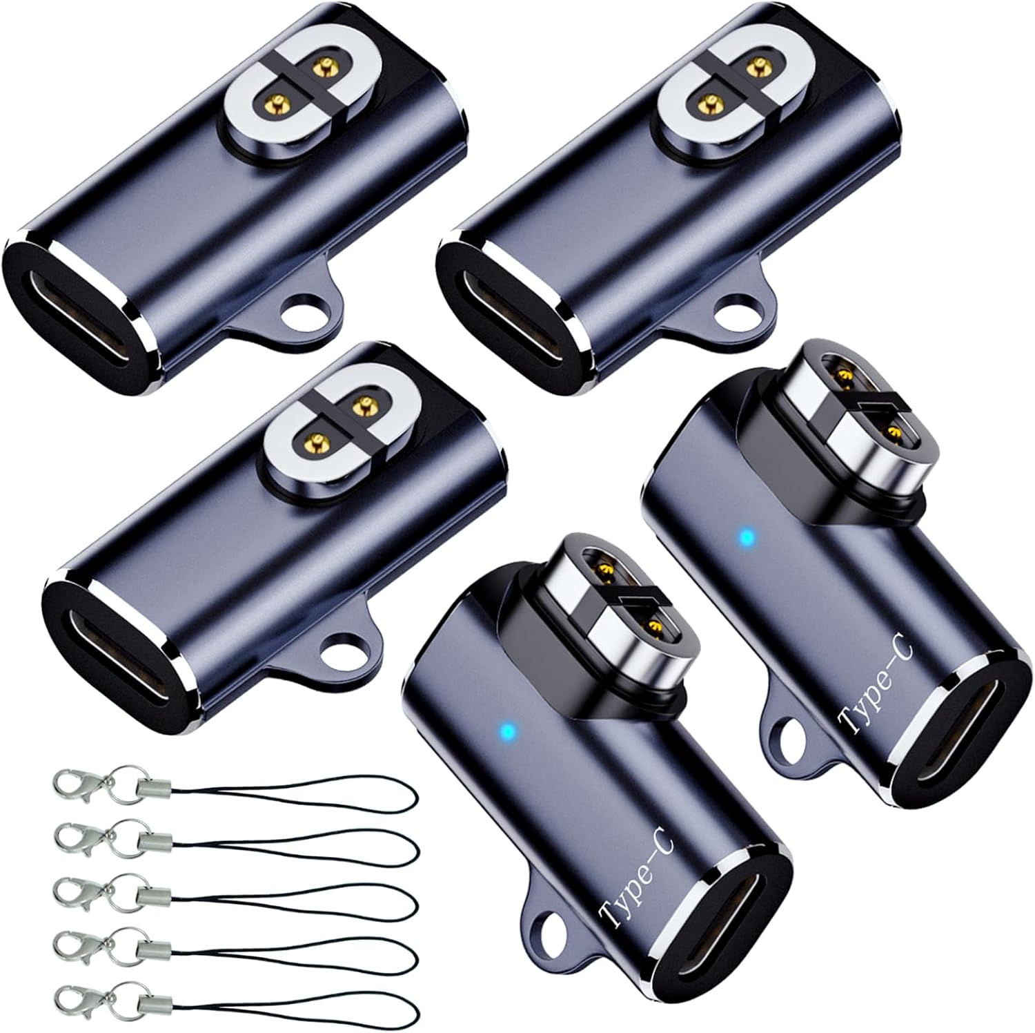 Das Ladeadapter-set Enthält 5 Stück, Darunter Usb-c-auf-shokz-magnetladeadapter, C
