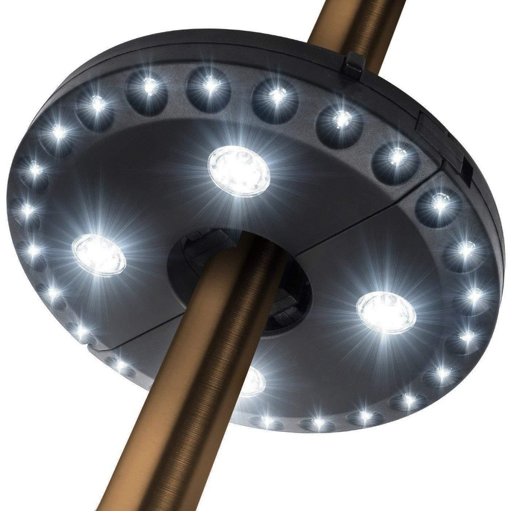Outdoor Camping & Abenteuer 48-led-scheibenleuchte / Schirmleuchte — Camping-, Zelt- Und Notlampe Mit 3 Beleuchtungsmodi (24+4 Leds)
