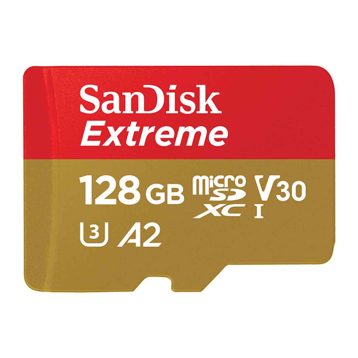 Sandisk Ultra A2 128 Gb Gold Microsd-karte – Kompatibel Mit Mp3-playern, Smartphones, Kameras Und Anderen Geräten
