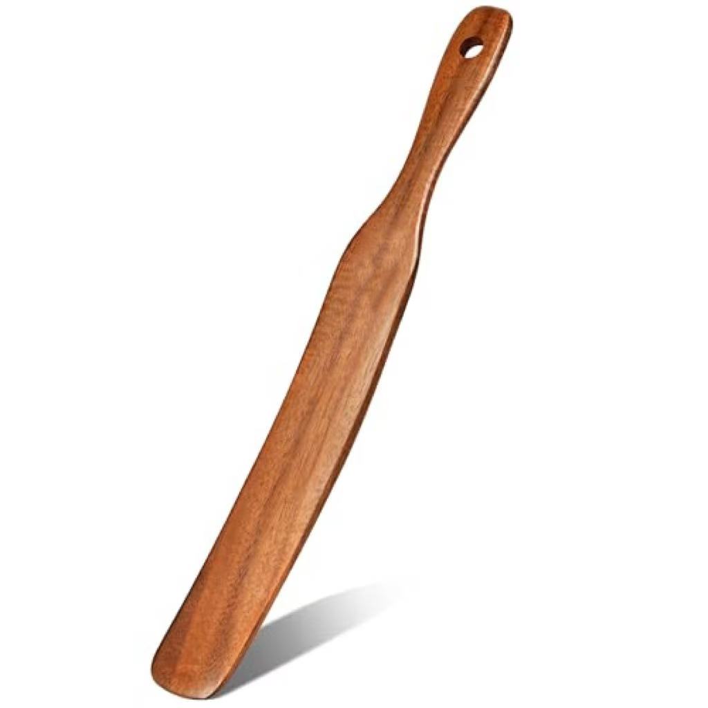 Spachtel Aus Akazienholz, Griff 28 X 3 Cm Schaber In Kaffeefarbe - Spachtel Aus Akazienholz, Griff 28 X 3 Cm Schaber In Kaffeefarbe