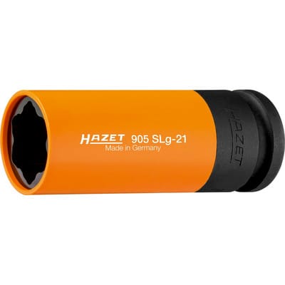 Schlag-, Maschinenschrauber Steckschlüsseleinsatz ∙ Sonderprofil 905SLG-21 ∙ 1/2 Zoll (12,5 mm) Vierkant hohl ∙ Radschrauben Hybrid Sonderprofil ∙ sw