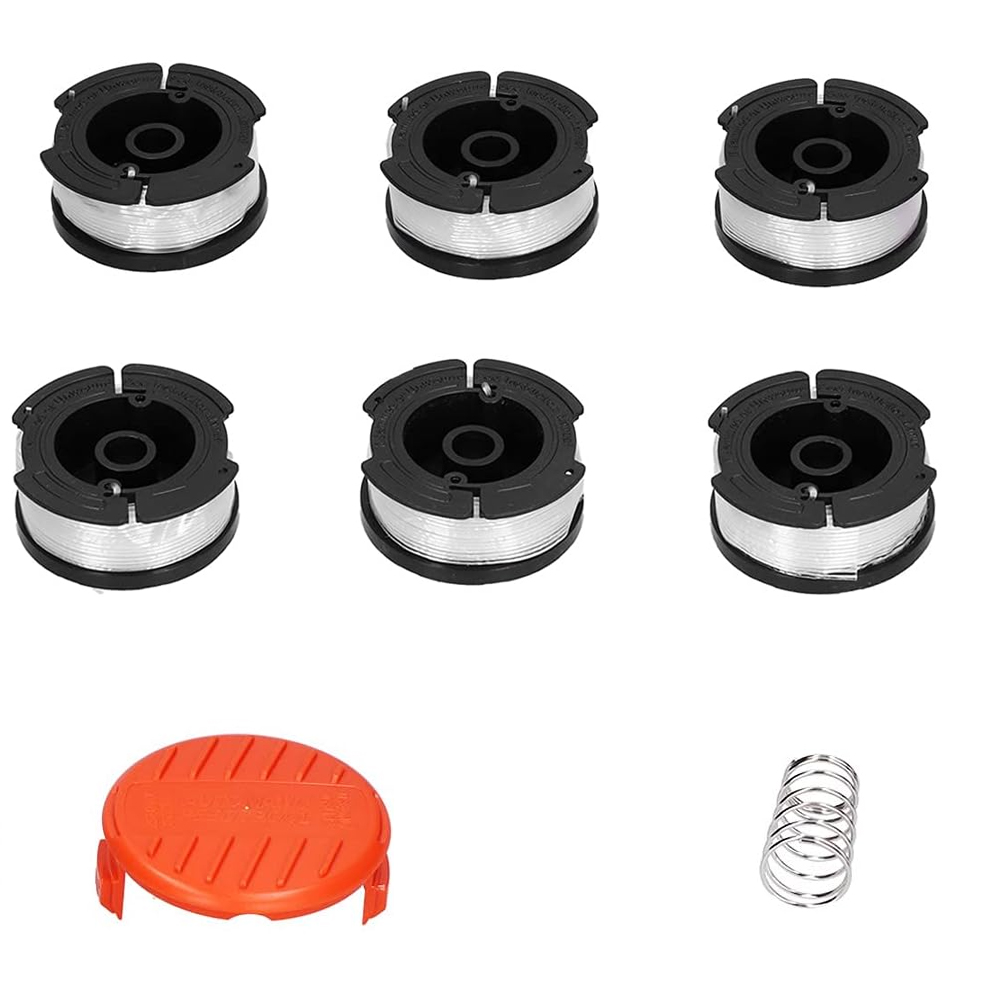 Ersatzschneidkopf Für Black+decker Af100/sf080/df065 Rasenmäher (inkl. 6 Spulen Schneidfaden, 1 Abdeckung)