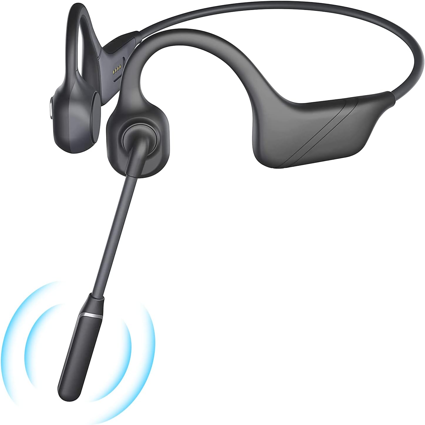 Knochenschallkopfhörer Mit Mikrofon, Offene Bluetooth-kopfhörer Mit Geräuschunterdrückendem Mikrofon, Kabellose Stereo-kopfhörer Für...
