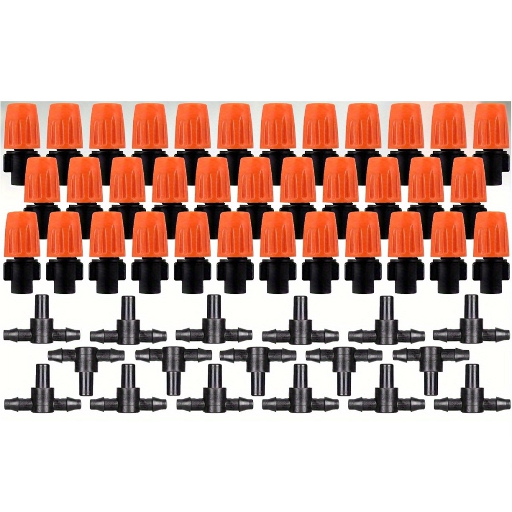 Packung Mit 100 Einstellbaren Mikro-sprühdüsen Für Die Gartenbewässerung, Sprühkopf (orange)
