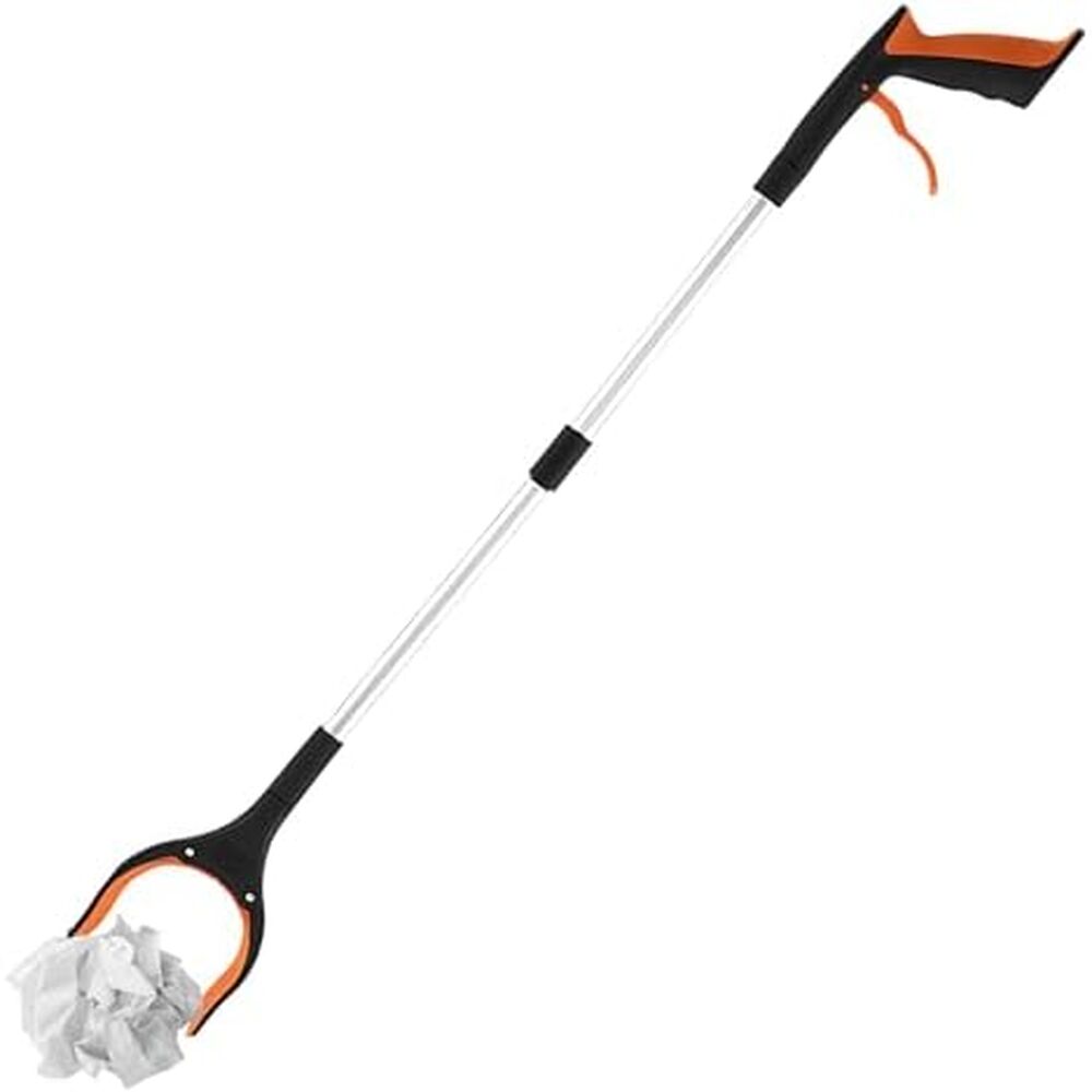 1 Stück - Faltbare Müllzange Und Orangefarbenes Faltmodell [verdickte Aluminiumlegierungsstange + Magnetclip]