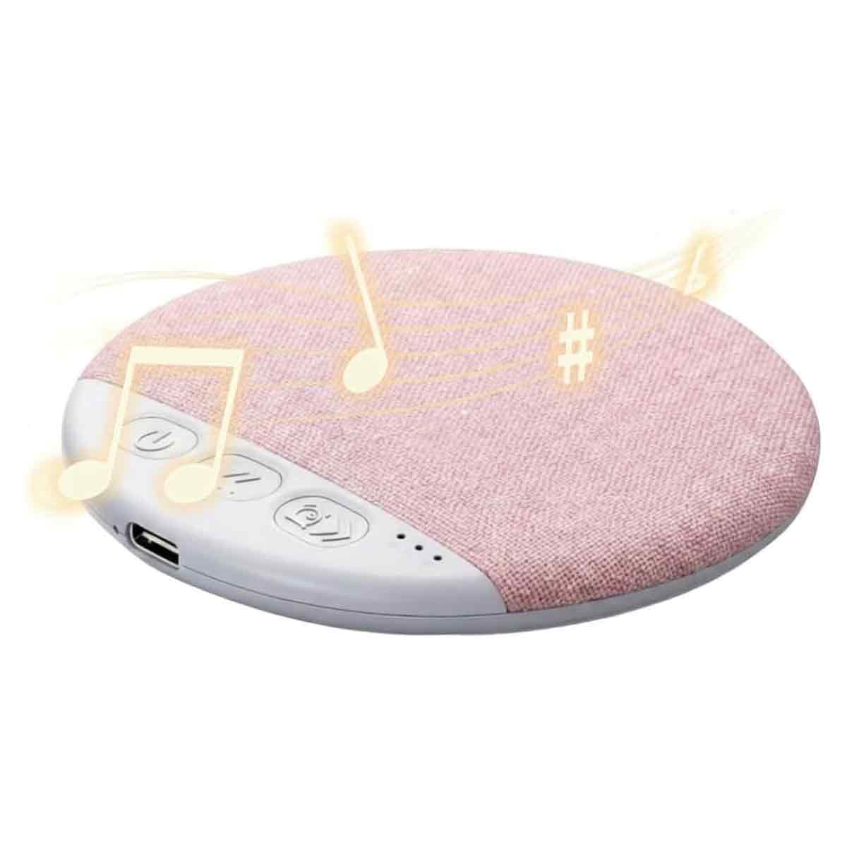 Bluetooth-kissen 2026 Mit Weißrauschen-timer, Stereo-bass Und Kopfhörern Für Einen Erholsamen Schlaf (erwachsene/kinder) – Rosa