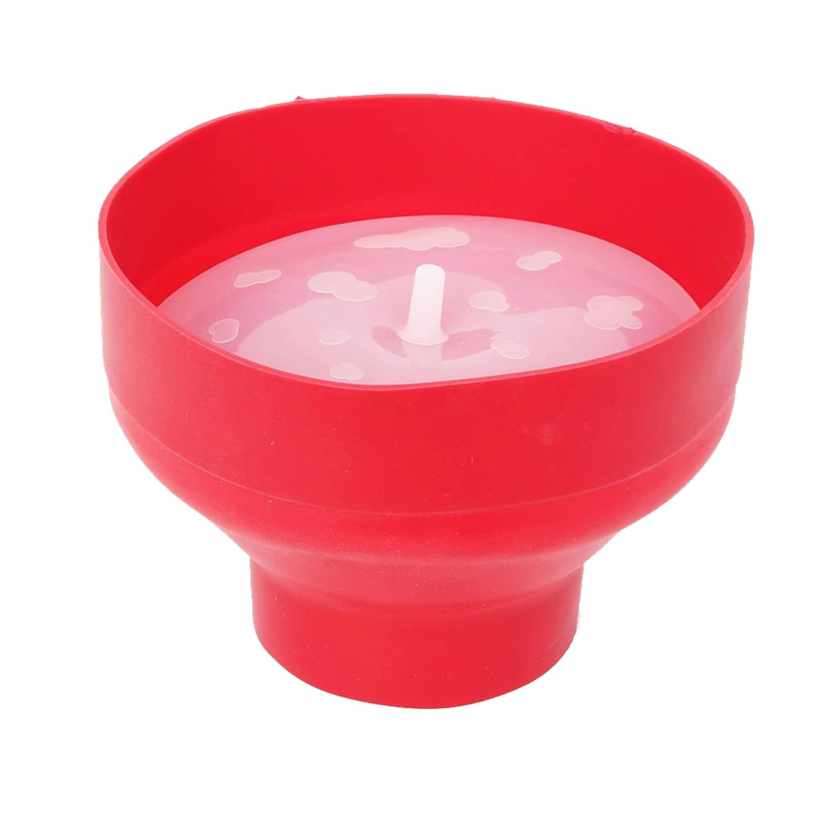 C106cas002 Mikrowellen-popcornmaschine Mit Faltbarer Schüssel Für Gesundes Popcorn, Rot