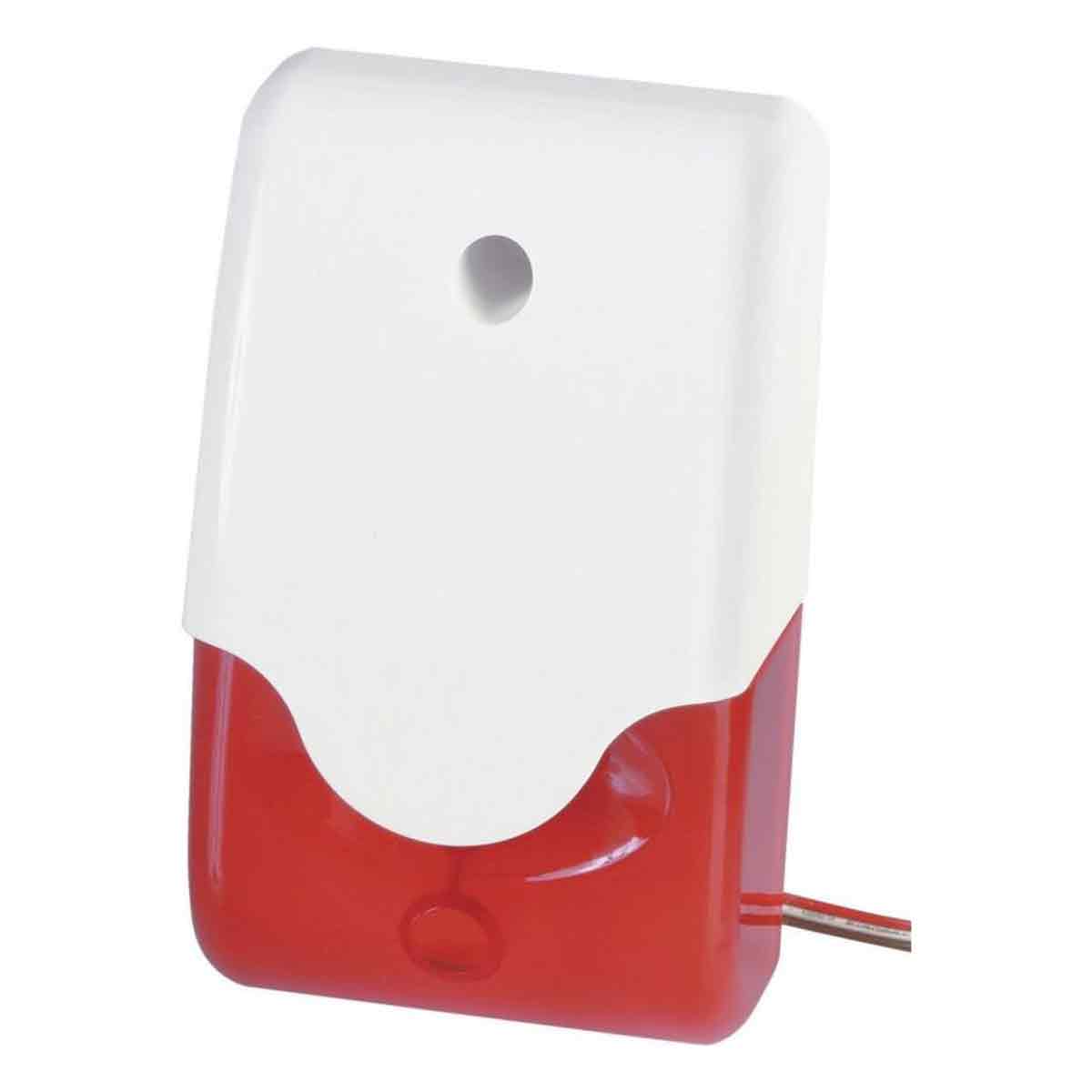 Alarmsirene Mit Rundumleuchte Sg1681 100 Db Rot Innen/außen 12v/dc - Alarmsirene Mit Rundumleuchte Sg1681 100 Db Rot Innen/außen 12v/dc
