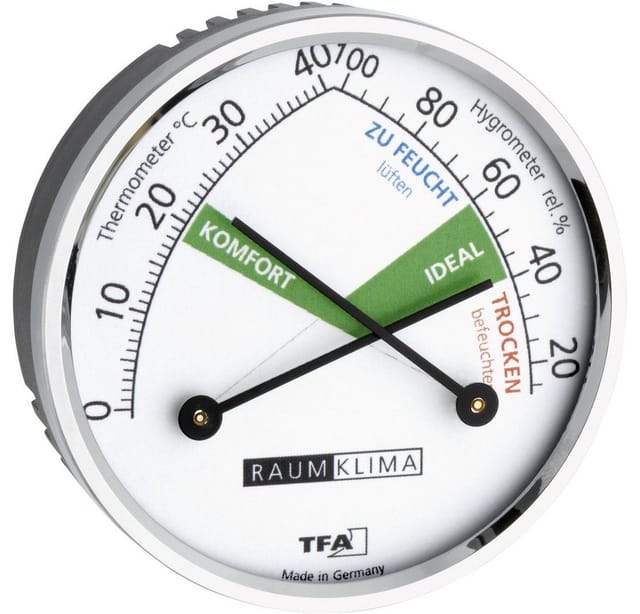 45.2024 Thermo-/Hygrometer Silber 45.2024 - Tfa Dostmann