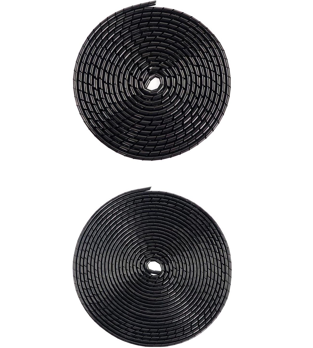10 M Spiralkabelschutzschlauch, Flexibel, Schwarz, Pe, Kabelschutz Für Tv-, Pc- Und Usb-kabel, Für Die Organisation Im Homeoffice