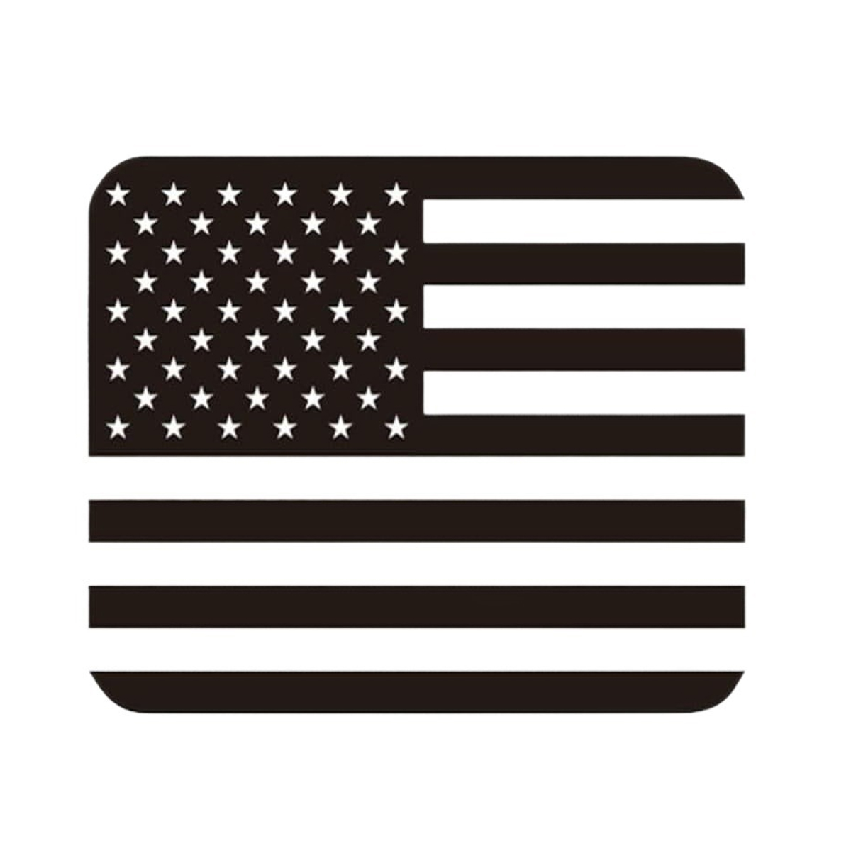 Aufkleber Mit Amerikanischer Flagge Für Dodge Ram 2009-2026, Mattschwarzer Usa-flaggenaufkleber Für Heck-/schiebefenster