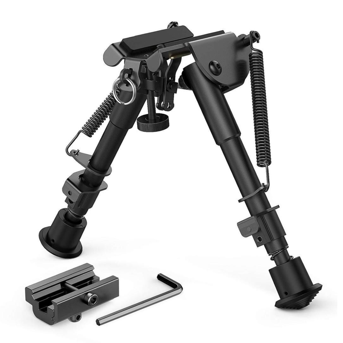 Taktische Beinstütze Aus Rostbeständigem, Schwarz Eloxiertem Aluminium Mit Verstellbarer Beinlänge Für Optimale Stabilität (6-9 Zoll).