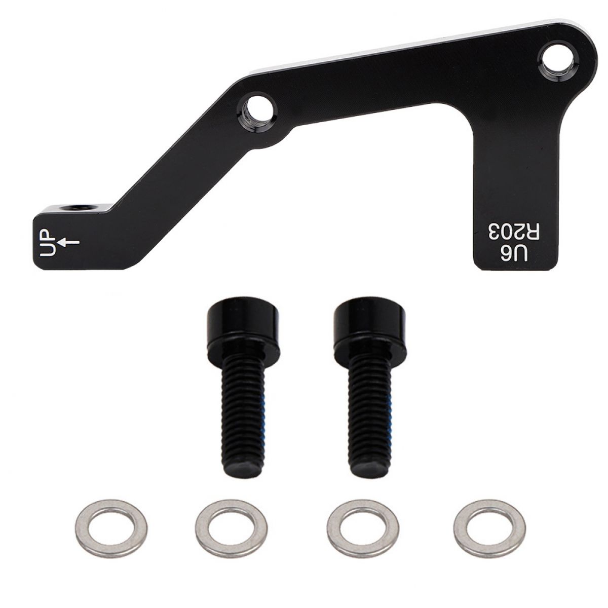 Hochleistungs-scheibenbremssatteladapter Für Mountainbikes (mtbs) B R203, Schwarz