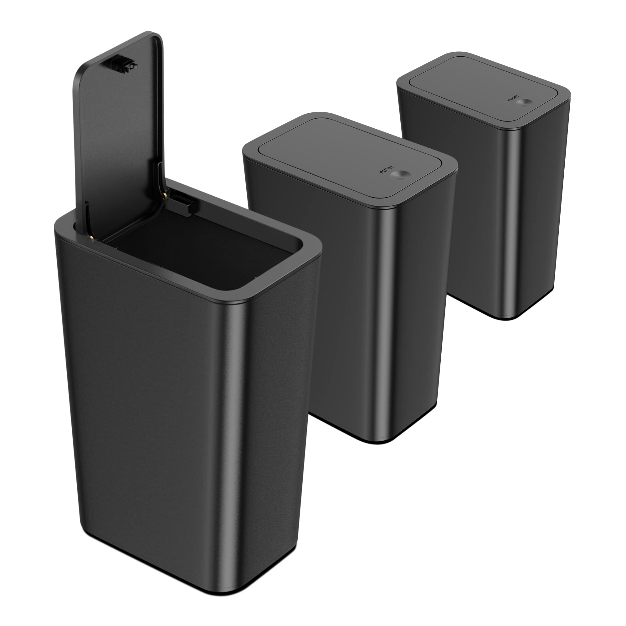 Schwarze Mülltonnen – Packungsgröße: Kleine Größe (3 Stück Pro Karton), 6 Kartons Pro Umkarton