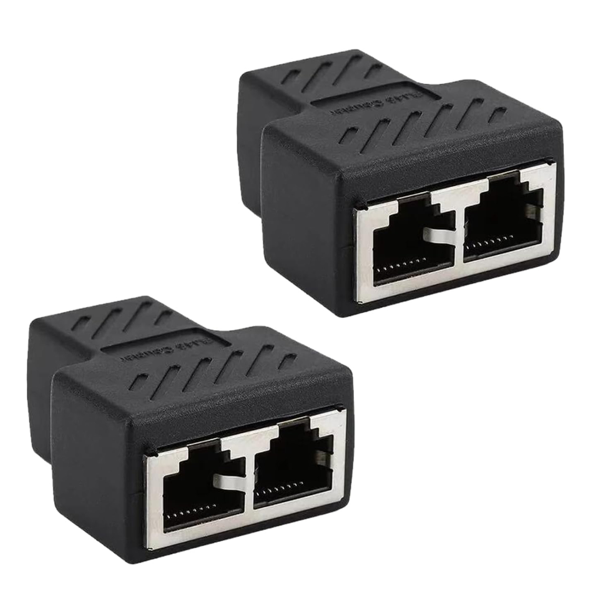 Rj45-adapter, Dual-port-ethernet-splitter, Netzwerkanschluss, Kompatibel Mit Adsl-tv-routern, Plug-and-play, Schwarz