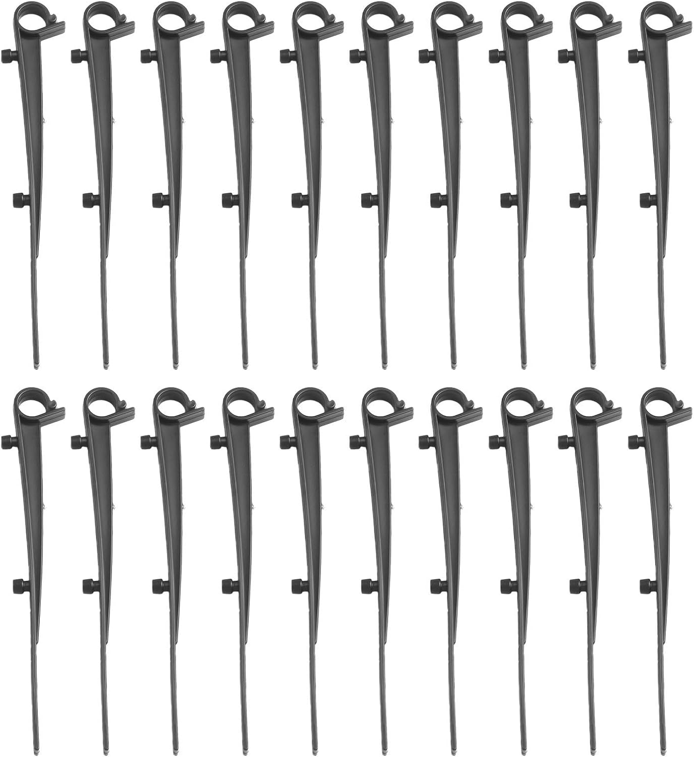 Schwarze Kunststoff-dachrinnenclips, 20 Stück, Zubehör Zur Befestigung Und Wartung Von Laubschutzgittern