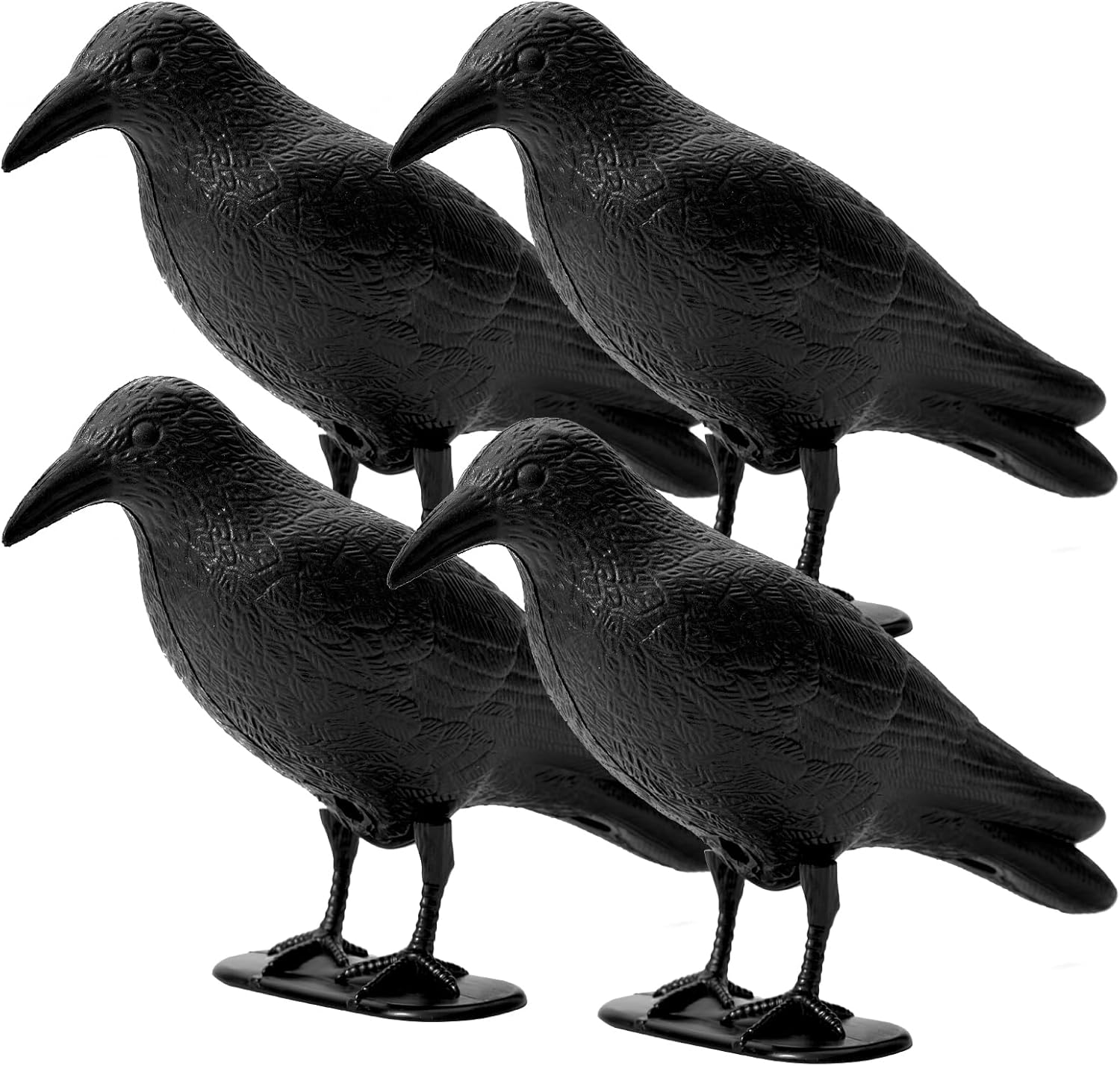 Taubenabwehr, Vogelscheuche Für Den Außenbereich, Taubenabwehr Für Balkon, Dach Und Garten, Taubenvertreiber, Schwarze Krähe