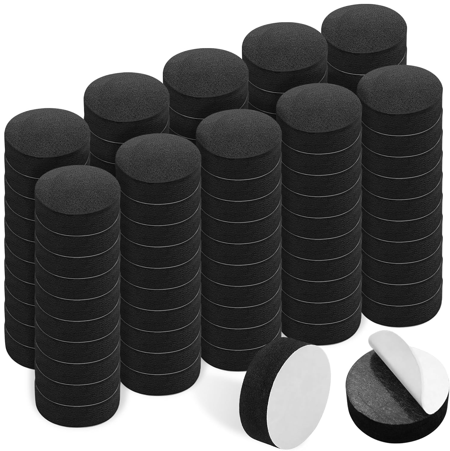 100 Stück Unsichtbare Blumentopffüße Mit Starker, Selbstklebender, Rutschfester Eva-unterlage, Topffüße Für Kleine Pflanzen (schwarz, 3 Cm Durchmesser)