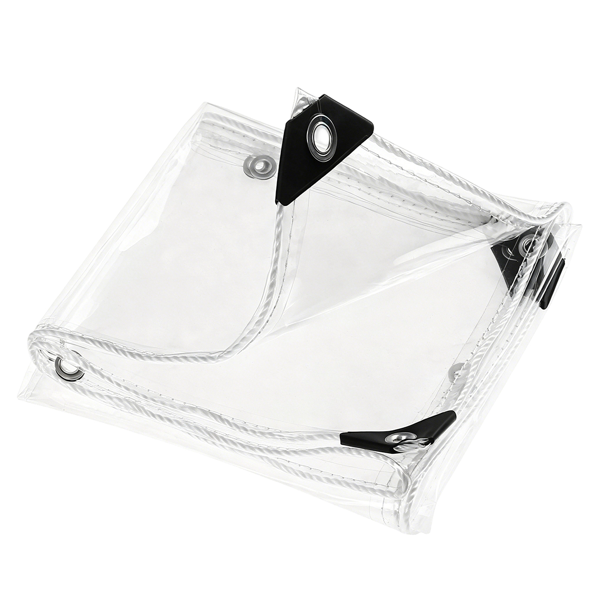 2 X 3 M Große Plane, 420 G/m² Transparentes Pvc, Rostfreie Ösen, Wasserdicht, Für Garten, Terrasse, Schwimmbad