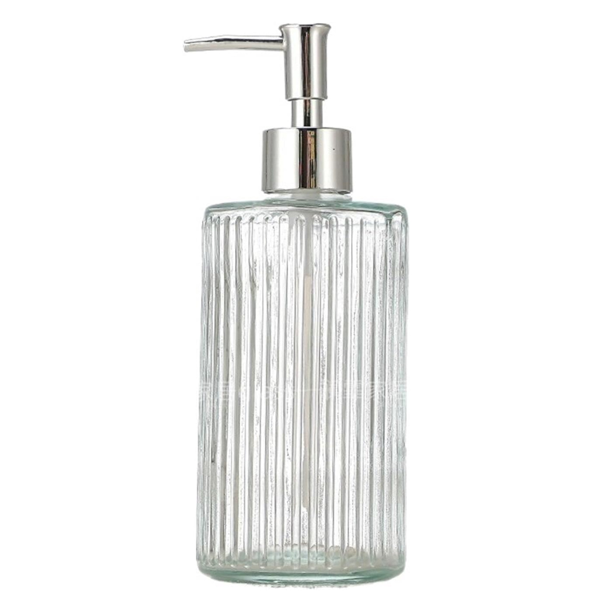 Großer, Transparenter Seifenspender Aus Glas (500 Ml), Mit Integrierter Pumpe, Für Duschgel/lotionen.