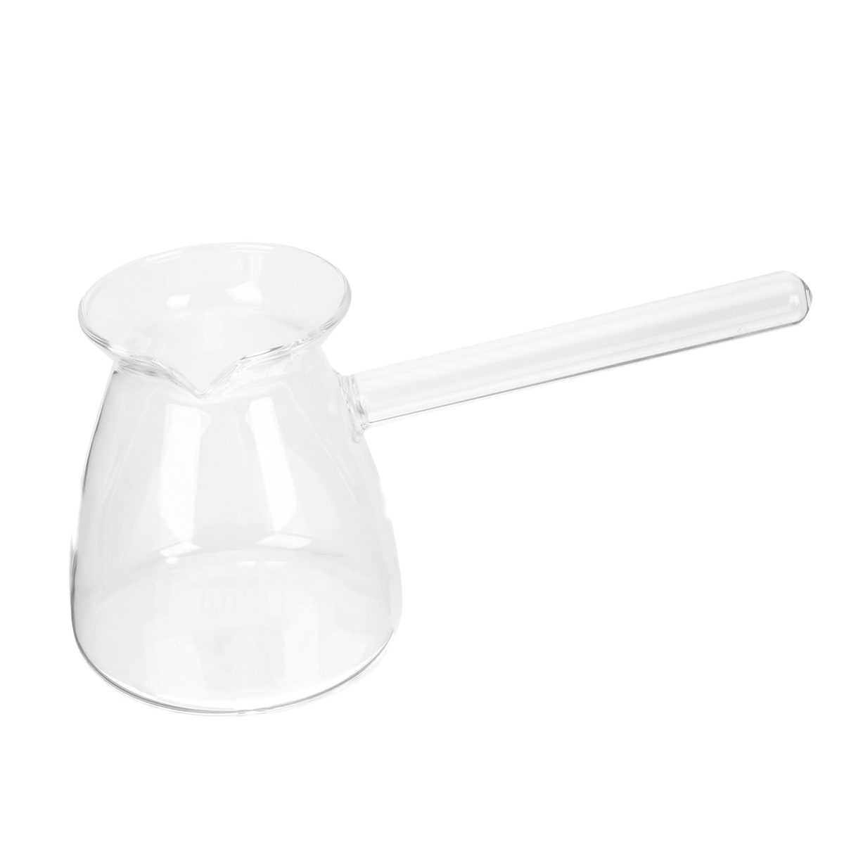 Türkische Glaskaffeekanne: 450 Ml Transparente Teekanne Mit Seitlichem Griff, Geeignet Für Den Herd, Heiße Schokolade Und Butter.