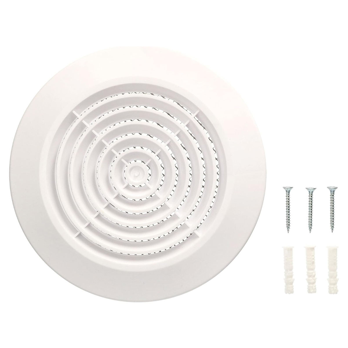 Lüftungsgitter, Decke, Weißes Pvc, 100 Mm, Moskitonetz, Badezimmer - Lüftungsgitter, Decke, Weißes Pvc, 100 Mm, Moskitonetz, Badezimmer