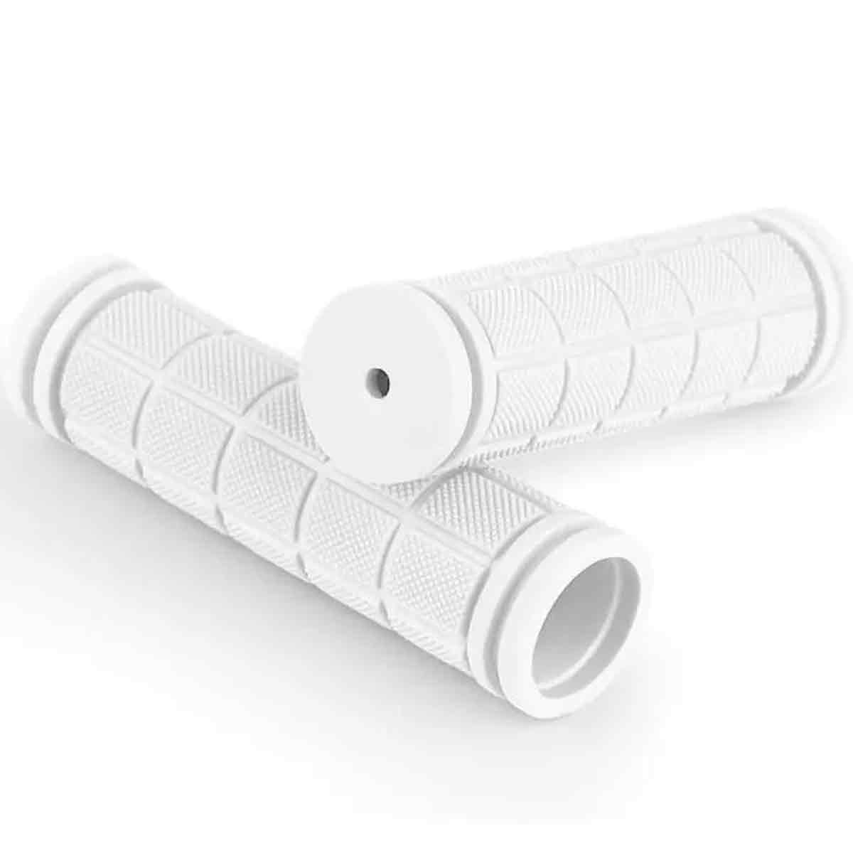 Paar Ergonomische, Rutschfeste Fahrradgriffe Aus Weichem Gummi Für Bmx- Und Mountainbikes, 120 Mm Länge, 23–28 Mm Durchmesser, Weiß