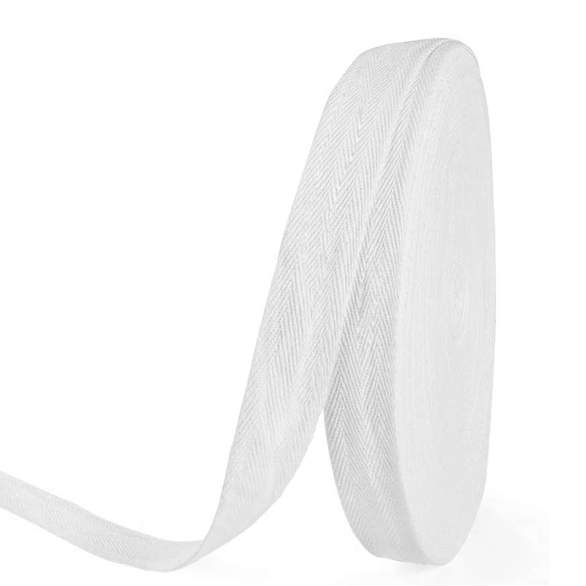 55 Yards, 1 Zoll Breites Weißes Fischgrät-baumwollgurtband - 55 Yards, 1 Zoll Breites Weißes Fischgrät-baumwollgurtband