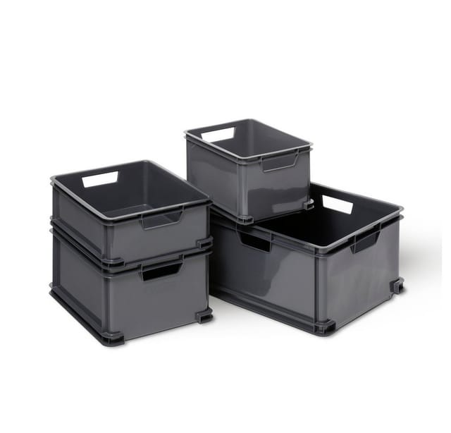 156011 Aufbewahrungsbox Unibox Classic l stapelbar (b x h x t) 430 x 235 x 350 mm Silber 1 s - Curver