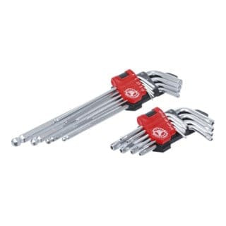 Bgs Technic - Winkelschlüssel-Satz lang T-Profil (für Torx) T10 - T50 / Innensechskant 1,5 - 10 mm 18-tlg.