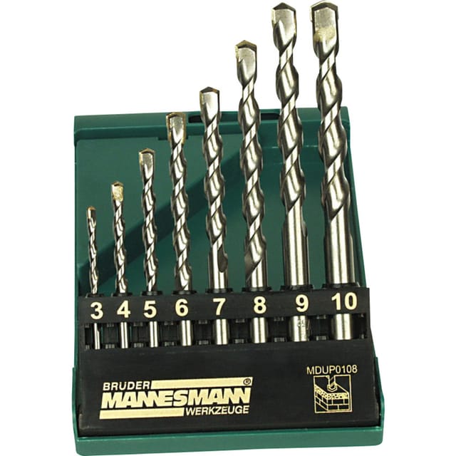 Brüder Mannesmann - M54309 Stein-Spiralbohrer-Set 1 St.