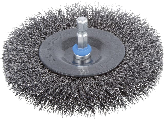 1 Scheiben-Drahtbürste S=6mm ø100x16mm - Wolfcraft