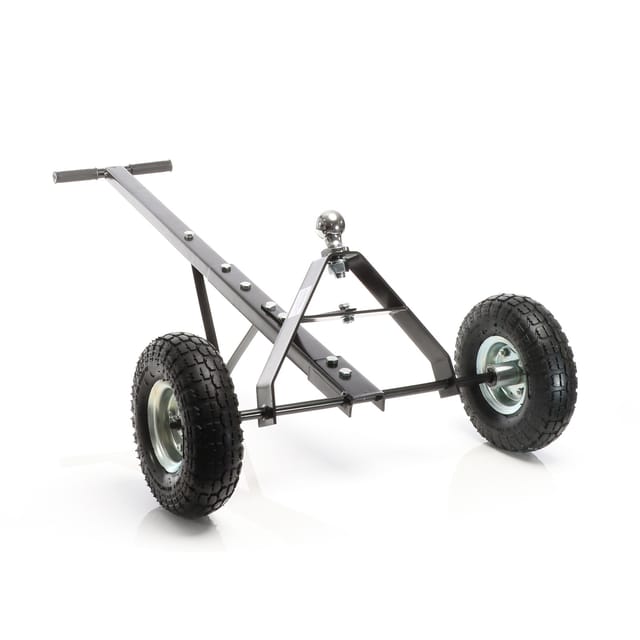 Anhänger Rangierhilfe für Wohnwagen bis 270 kg, 110 x 72 x 30 cm, Rangierwagen mit Handgriff und Luftgummireifen - Wiltec